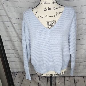 Sincerely Jules Cropped Ribbed Sweater Size Large